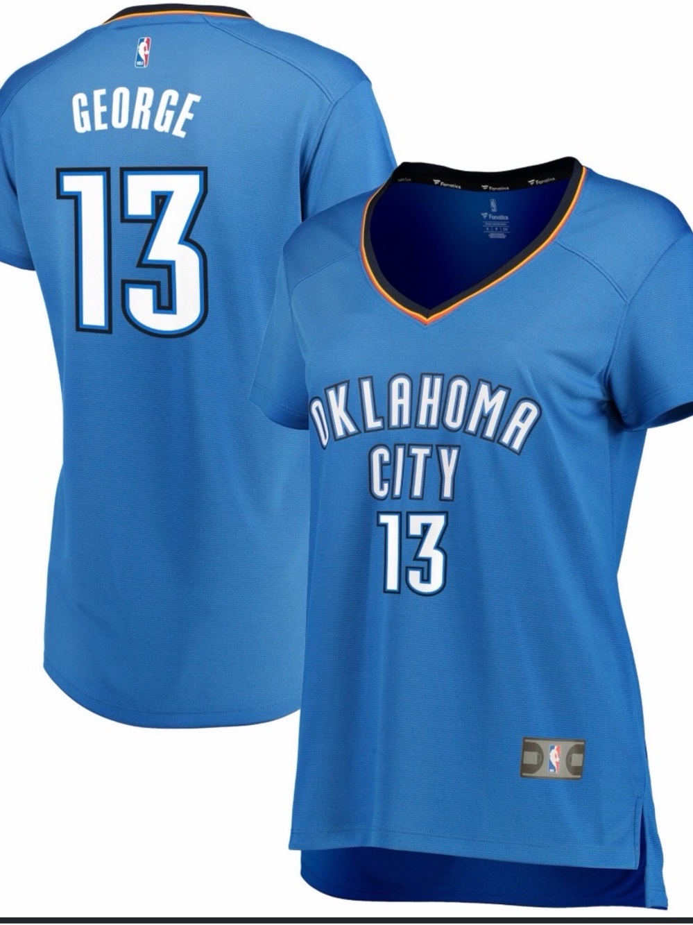 Fanatics NBA OKC Thunder George Jersey Shirt Small